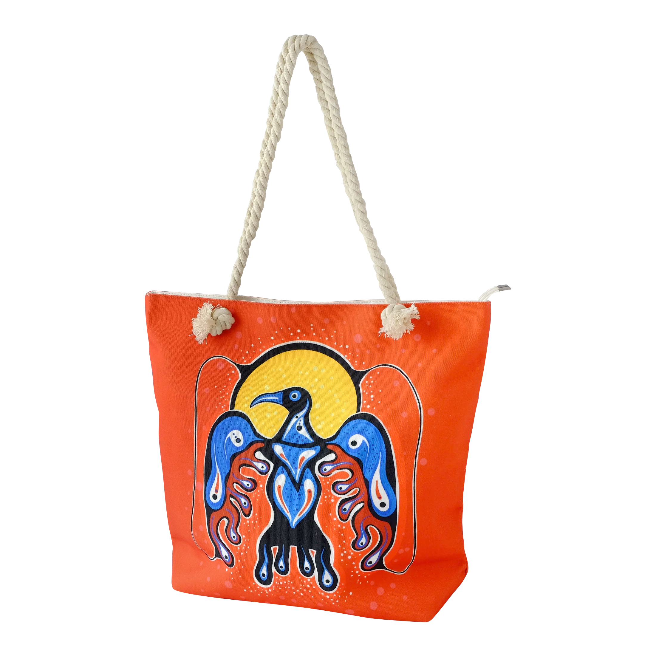 Indigenous Art Rope Tote Bag